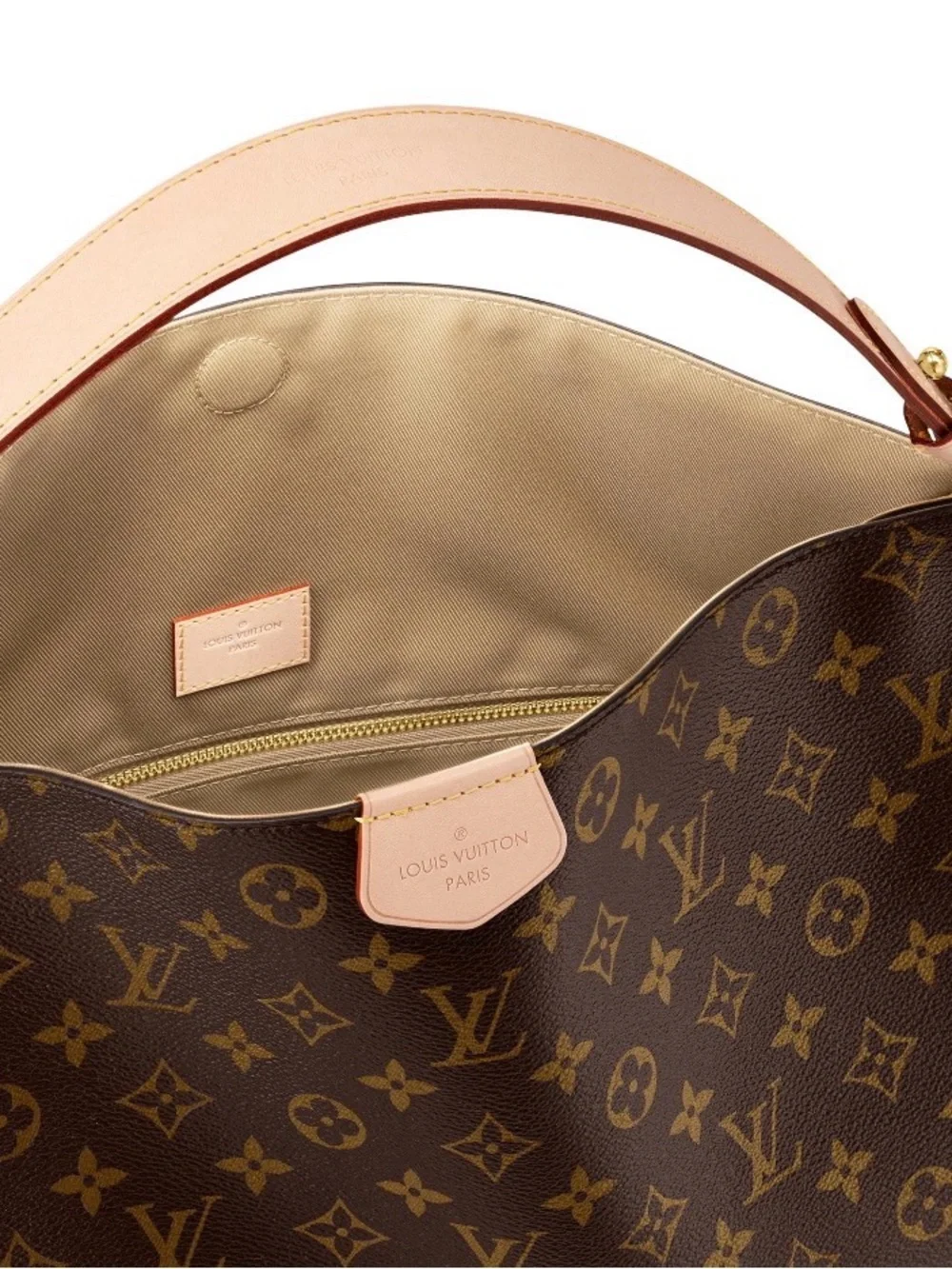 Louis Vuitton Brown Monogram Canvas Hobo Bag